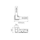 Ver imagem 2 de Conector L Horizontal para Trilho de Embutir Stella S.Line 24V Branco