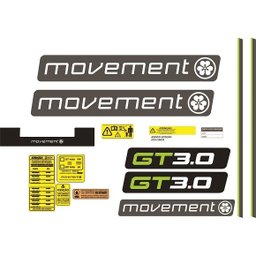 KIT ADESIVO ESTEIRA GT 3.0 - MOVEMENT Casa Harmonia - 1