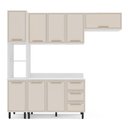 Ver imagem 3 de Cozinha Compacta 250090 4 Peças Amara Branco Creme Politorno Móveis