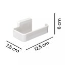 Ver imagem 3 de Porta-Papel Higiênico Linha Suspensa com Fixação Adesiva 3M Branco - 3057 - Arthi