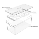 Ver imagem 2 de Porta Ovos Organizador com Tampa para 36 Unidades Clear Fresh