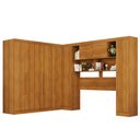 Ver imagem 3 de Guarda-Roupa Casal Modulado Positano 9 Portas 2 Gavetas Cinamomo - Pnr Móveis