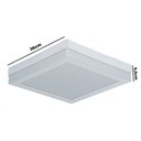 Ver imagem 2 de Plafon Catar Sobrepor 25w Branco 36x36 Tualux