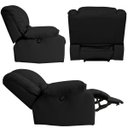 Ver imagem 6 de Poltrona do Papai Reclinável Elétrica com Massagem Magnum PU Sintético Preto - Gran Belo
