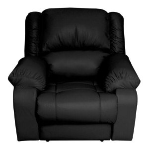 Poltrona do Papai Reclinável Elétrica com Massagem Magnum PU Sintético Preto - Gran Belo