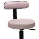 Ver imagem 2 de Maca Estética para Extensão de Cílios Charme + Mocho Tapeçado Veludo Rosê Gold