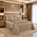 Ver imagem 1 de Cobre Leito Provence Seda Casal Super King Luxo Conforto Perola:Caqui
