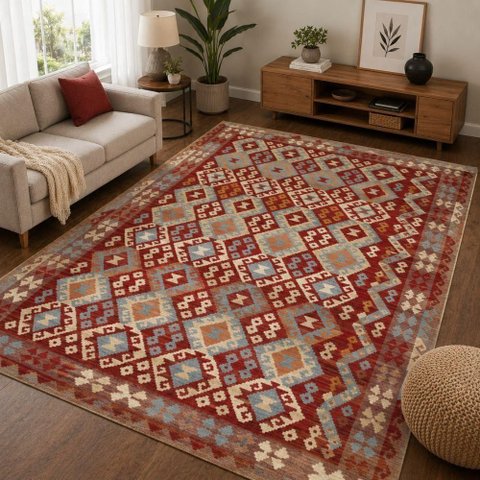 Tapete Egipcio Lahore Kilim 01 Multi 2,00X,2,50m Abdalla