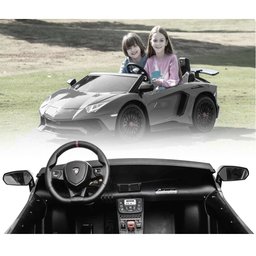 MINI CARRO ELETRICO LAMBORGHINI AVENTADOR 2 | 24V PRATA -IMPORTWAY - 5