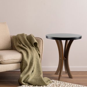 Mesa de Canto Santorini 50cmø X 60cm de Altura - Preto