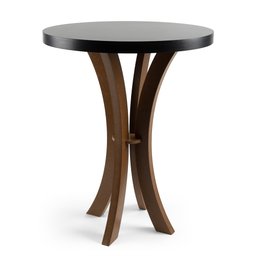 Mesa de Canto Santorini 50cmø X 60cm de Altura - Preto - 2