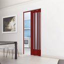 Ver imagem 3 de Porta Sanfonada de PVC Translucido 210cm x 60cm Plastporta Bcf Marrom/Mogno com