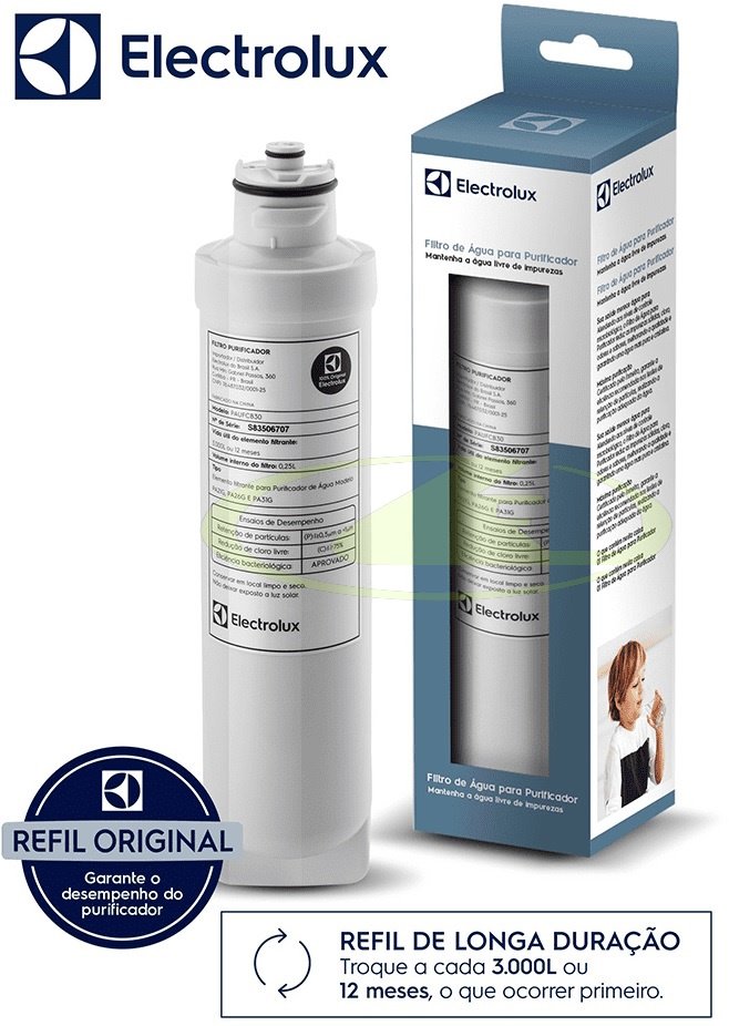 2 Unidades Refil Longa Duração para Filtro de Água Pa21g Pa26g Pa31g Original Electrolux 41033753 - 6