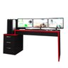 Mesa Gamer Playerxtreme Pro Preto Texturizado/Vermelho - Gran Belo - 1