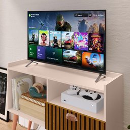Rack Tv 32" Home Estante Sala Estar Recepção 1 Porta 2 Nichos Pés Retrô Decoração Moderna - - 4