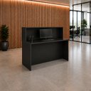 Ver imagem 4 de Balcão de Atendimento para Loja e Recepção Comercial 140x60cm + Cadeira de Escritório Ergonômica