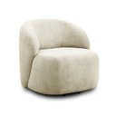 Ver imagem 2 de Poltrona Orgânica Giratória Tecido Bouclê Aime