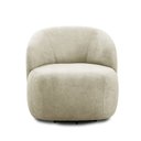 Ver imagem 6 de Poltrona Orgânica Giratória Tecido Bouclê Aime