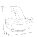 Ver imagem 5 de Poltrona Reclinável Elétrica com Massagem e Aquecimento Salvana L07 Couríssimo Preto - Lyam Decor