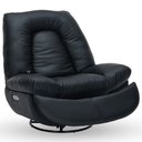 Ver imagem 7 de Poltrona Reclinável Elétrica com Massagem e Aquecimento Salvana L07 Couríssimo Preto - Lyam Decor