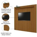 Ver imagem 3 de Painel para Tv até 75 Polegadas Ripado Impressão 3d Egeo com Prateleira 2,25m Cedro Edn Cedro