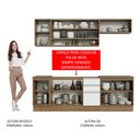 Ver imagem 6 de Armário de Cozinha Completa 240cm Rustic Branco Glamy Madesa 03