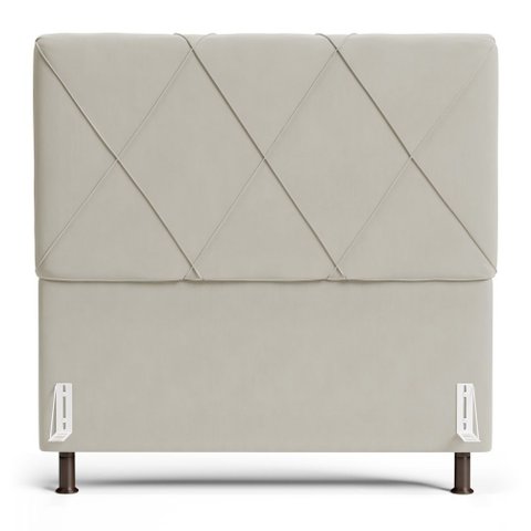 Cabeceira Cama Box Queen Dubai 160 Cm Suede Mv Estofados Bege