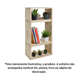 Nicho Quadrado Compensado Repac Madeiras Pinus 30x15x30 - Marrom-claro - 4