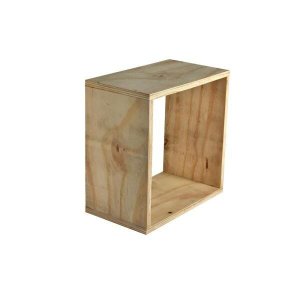 Nicho Quadrado Compensado Repac Madeiras Pinus 30x15x30 - Marrom-claro
