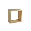Ver imagem 2 de Nicho Quadrado Compensado Repac Madeiras Pinus 30x15x30 - Marrom-claro