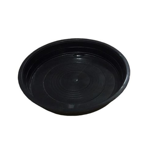Kit 12 Prato Plástico para Jardinagem Preto n. 03 - Gibafer
