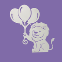 Ver imagem 2 de Enfeite Decorativo Leão com Balões - Estilo Safari:branco