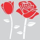 Ver imagem 2 de Kit com 2 Adesivos Rosas - Modelo B