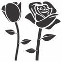 Ver imagem 1 de Kit com 4 Adesivos Rosas - Modelo a