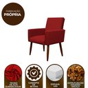 Ver imagem 7 de Kit Poltrona Recepção Pés Madeira Nina