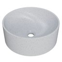 Ver imagem 1 de Cuba Pia para Banheiro Redonda 34cm Sara C08 Branco Granit - Mpozenato