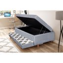 Ver imagem 2 de Bicama com Box Baú Molas Ensacadas Solteiro com Cama Auxiliar 3 em 1 Mega Sul