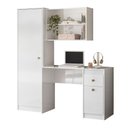 Ver imagem 4 de Mesa de Computador Escrivaninha Multiuso Coimbra Branco Moval