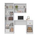 Ver imagem 3 de Mesa de Computador Escrivaninha Multiuso Coimbra Branco Moval
