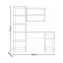 Ver imagem 2 de Mesa de Computador Escrivaninha Multiuso Coimbra Branco Moval