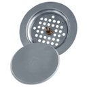 Ver imagem 3 de Ralo Redondo 15 cm Inox Tampa click Inteligente Banheiro lavabo lavanderia alto padrão