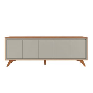 Buffet Prime 5 Portas e Pés em Madeira Mavaular:naturalle/off