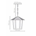 Ver imagem 2 de Pendente Colonial Sextavado Vidro Pontilhado Blumenau