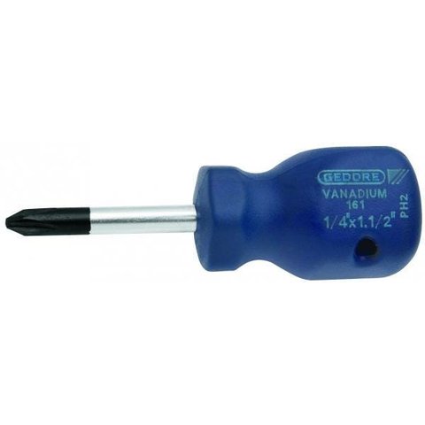 CHAVE DE FENDA CRUZADA (TOCO) 3/16" X 1.1/2" PH1 GEDORE - 036410