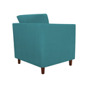 Ver imagem 2 de Poltrona Cadeira Sofá Decorativa Isis Sala Estar Salão Beleza Suede Azul Turquesa - LM DECOR