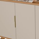 Ver imagem 4 de Buffet 160cm Evora 4 Portas Linea Brasil Canela Off White
