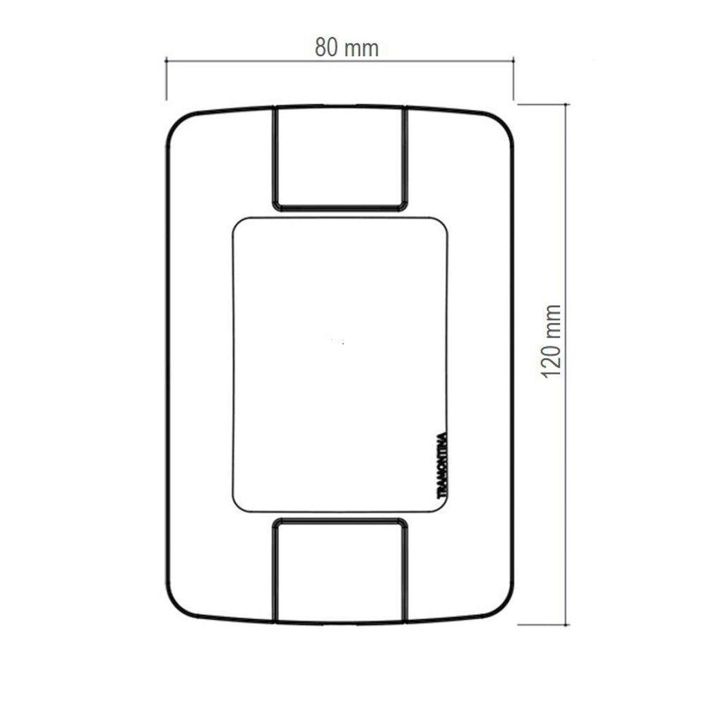 Conjunto 4x2 Detector de Presença Bivolt Tramontina Aria com Fotocélula Branco Tramontina - 2