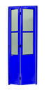 Ver imagem 1 de Porta Alumínio Camarão Lambril/Vidro D.L25 Azul 70 V.Boreal Brimak