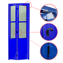Ver imagem 2 de Porta Alumínio Camarão Lambril/Vidro D.L25 Azul 70 V.Boreal Brimak
