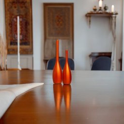 Dupla Vasos Decorativos de Cerâmica Garrafa Laranja Tulipa Amsterdã - 8